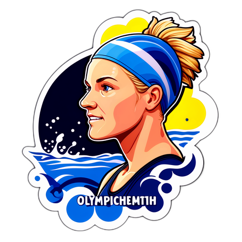 Klistermärke av Kirsty Coventry