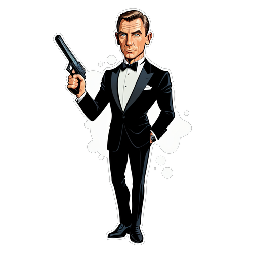 Az Elegancia Megtestesítője: James Bond Karikatúrában, Aki Mindig Készen Áll!