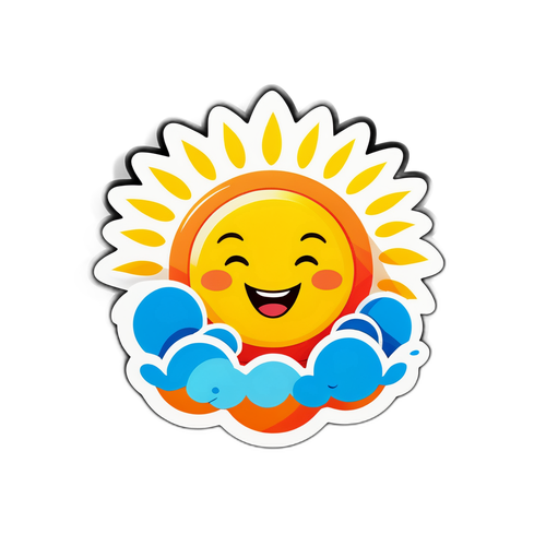 明るい太陽のデザイン