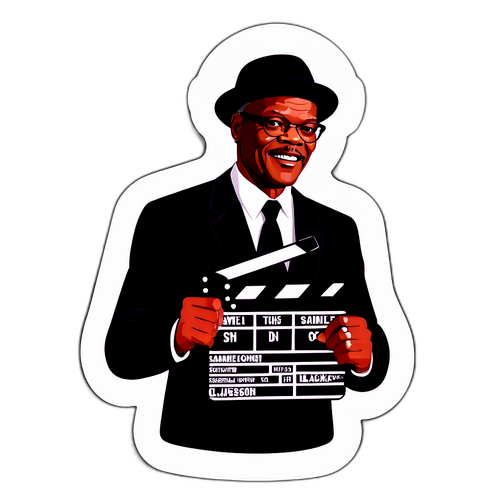 En dynamisk klistermärke av Samuel L. Jackson