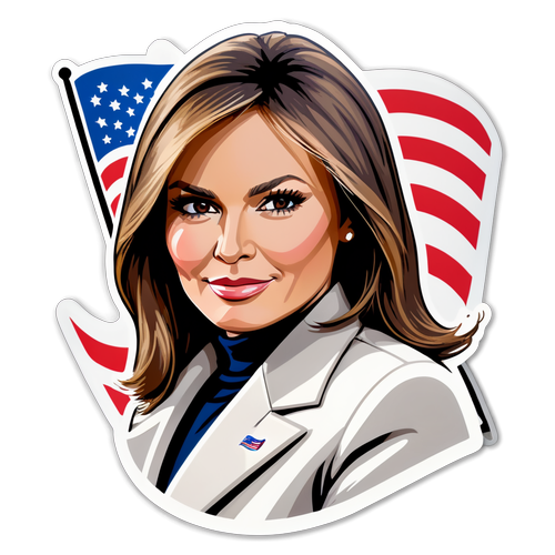 Yhdysvaltojen Eleganssi: Melania Trumpin Taiteellinen Sticker