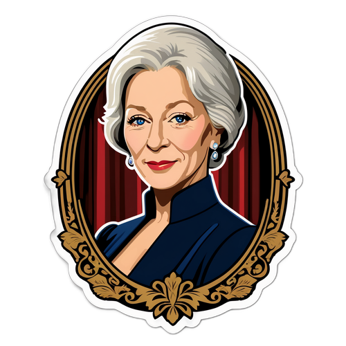 Elegant Sticker med Helen Mirren