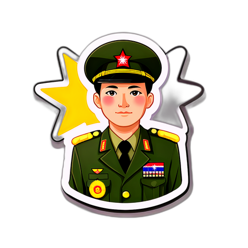 台湾军队退伍纪念贴纸