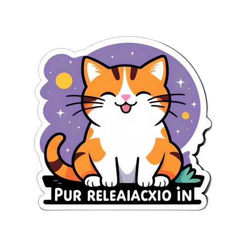 Gatto Felice che Si Rilassa al Sole