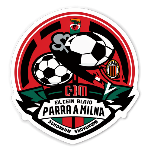 Rekaan Sticker Elegan untuk AC Milan vs Parma