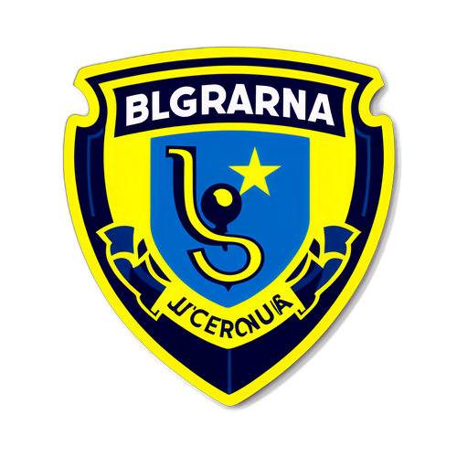 Emblem Boca Juniors dan Bendera Belgrano