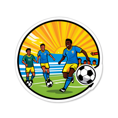 Sticker de Jogo de Futebol em Cuiabá