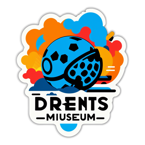 Sportieve Sticker voor het Drents Museum