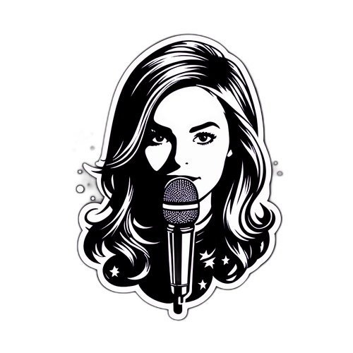 Sticker van Anouk met muzieknoten en sterren