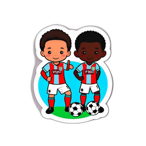 Foci játszó gyerekek sticker