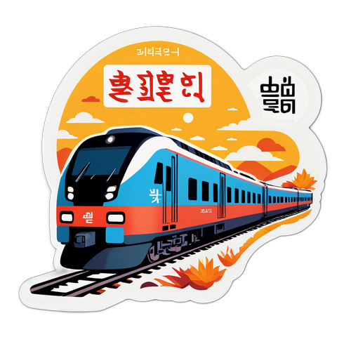 추석 예약 가이드 스티커 - 코레일 기차