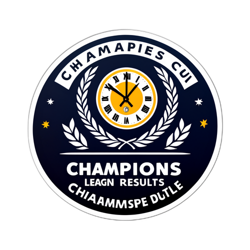 Stiker Jam Keputusan Liga Juara