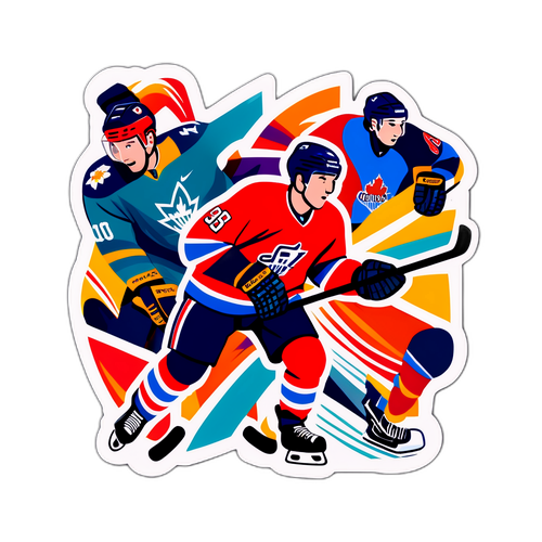 Äventyrlig CHL Hockeyklistermärke