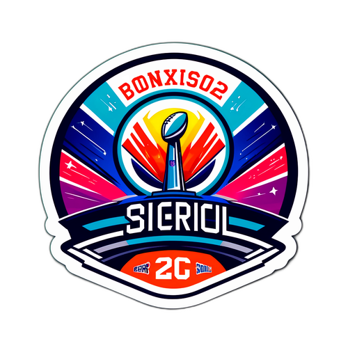 Adesivo Futuristico Super Bowl 2026