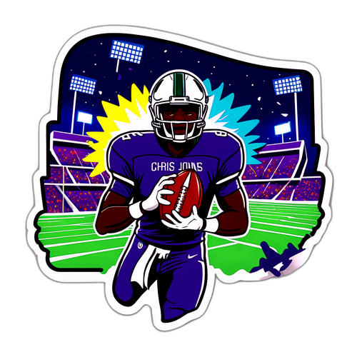 Dynamic Graphic of Chris Jones in Action