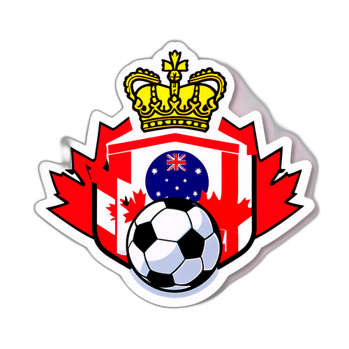 Sticker del partido Canadá - Australia