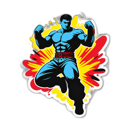 Silhouette de luptător