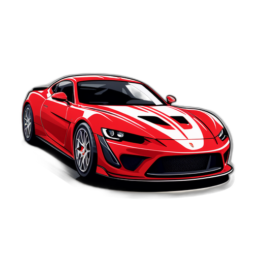 Mașină sport roșie în cursă prin Monaco