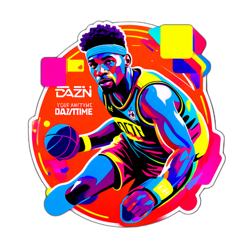 Moderne klistremerke for DAZN