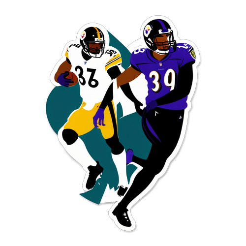 Steelers vs Ravens Rivalry Dynamic Sticker