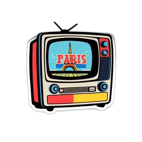 Ρετρό Τηλεόραση με Παρί Σεν-Ζερμέν