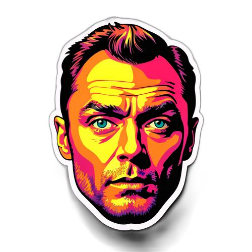 Volto di Jude Law con Citazioni Iconiche
