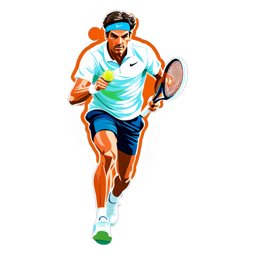 Jack Draper i akjon på tennisbanen