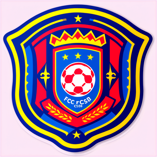 Răsfață-te cu Spiritul FCSB! Sticker-ul Perfect pentru Fanii Adevărați!