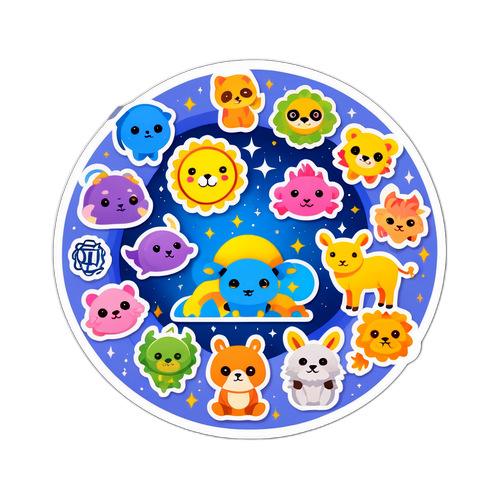 오늘의 운세를 표현한 귀여운 스티커