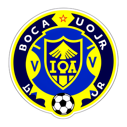 Sticker z logo Boca Juniors