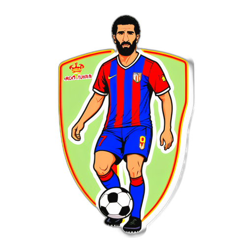 Arda Turan Vintage Futbol Jersey Sticker
