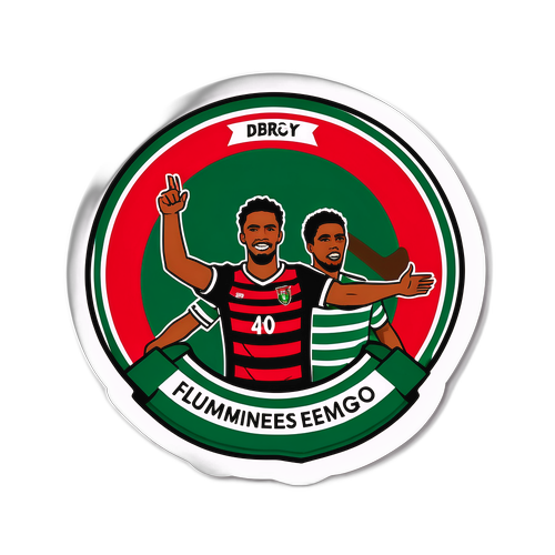 Autocollant inspiré par le derby Flamengo – Fluminense