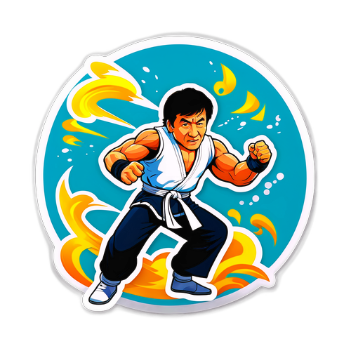 Jackie Chan Aksiyon Stickerı