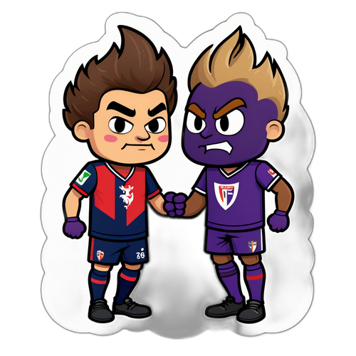 Sticker ya Ushirikiano wa Genoa na Fiorentina