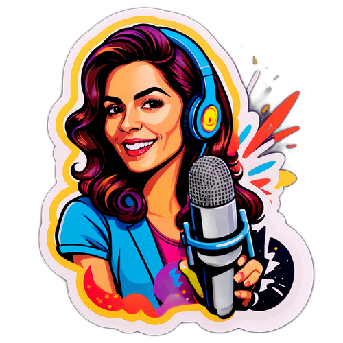 Retrato estilizado de María Becerra