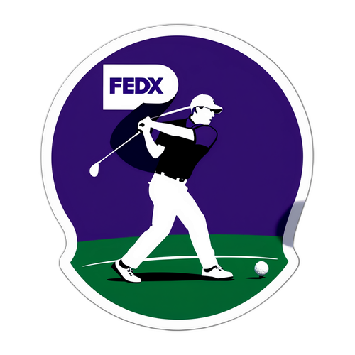 FedEx Cup Logo med Golfer