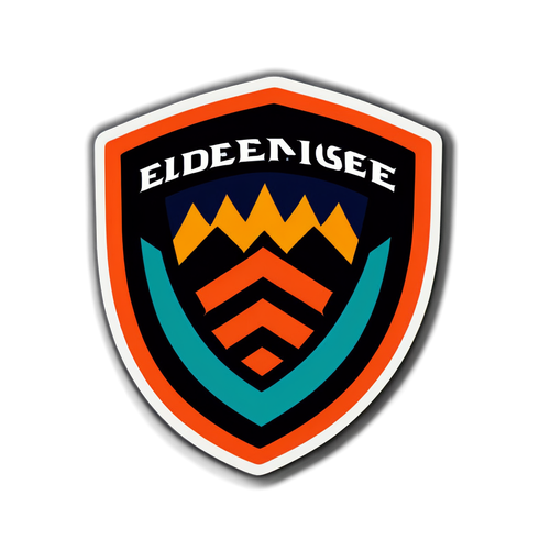 Stiker Logo Eldense dengan Warna Valencia