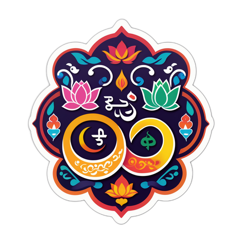 हिंदी और पंजाबी संस्कृति का मिलाजुला sticker