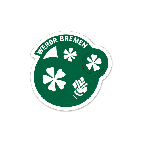 Sticker für Werder Bremen zur Feier der Fanszene und lokalen Kultur