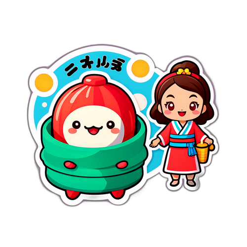 岡山の特産品と観光名所にインスパイアされた楽しいキャラクターデザイン