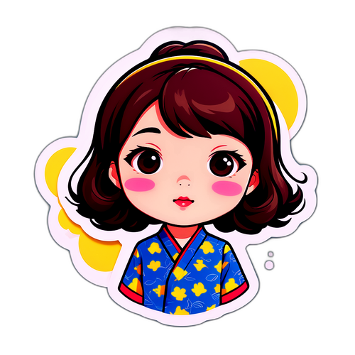 이은성 테마의 패턴 그래픽 스티커