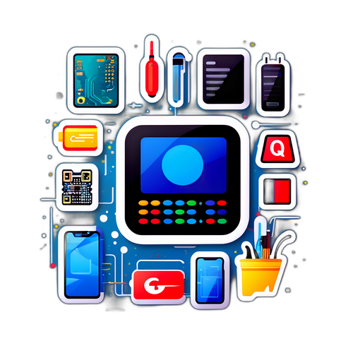 퀄컴의 기술력 강조 스티커