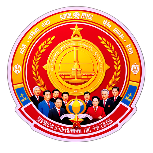 党的二十届四中全会主题徽章