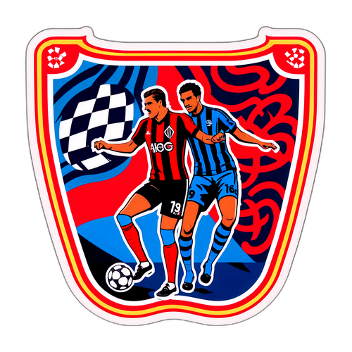 A clássica adesivo do Flamengo vs Racing Club