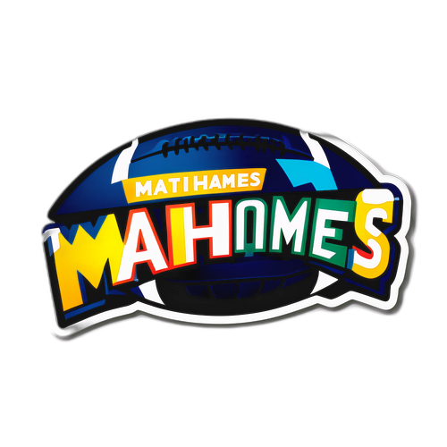 Adesivo Mahomes em Letras Grandes