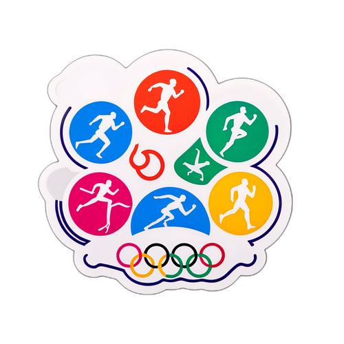 Nálepka s tématem Olympijských her