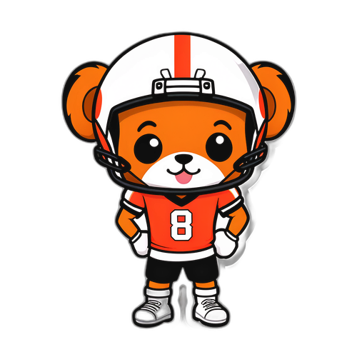 Gấu Con Đội Bóng Đá Dễ Thương