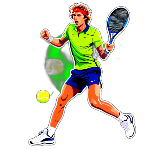 Sportlicher Aufkleber von Alexander Zverev