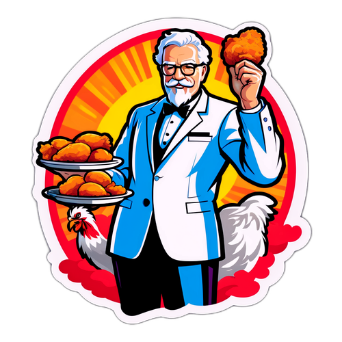 カーネル・サンダースのユニークなポーズのデザイン