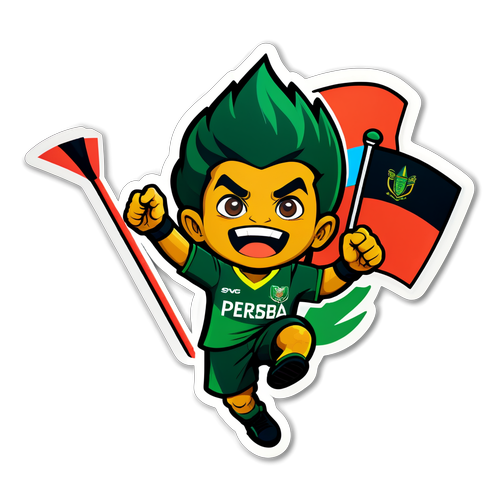 Stiker Pertandingan Persebaya vs Persita